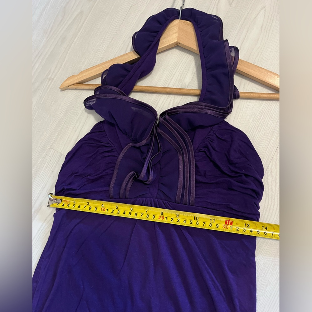 Purple Ruffled Halter y2k Top - Picture 6 of 6
